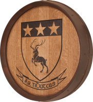 A0-Ár-nDúthchas-Coat-of-Arms-Barrel-Carving  